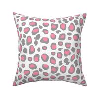 Pink Grey Gray Leopard Animal Print