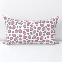 Pink Grey Gray Leopard Animal Print