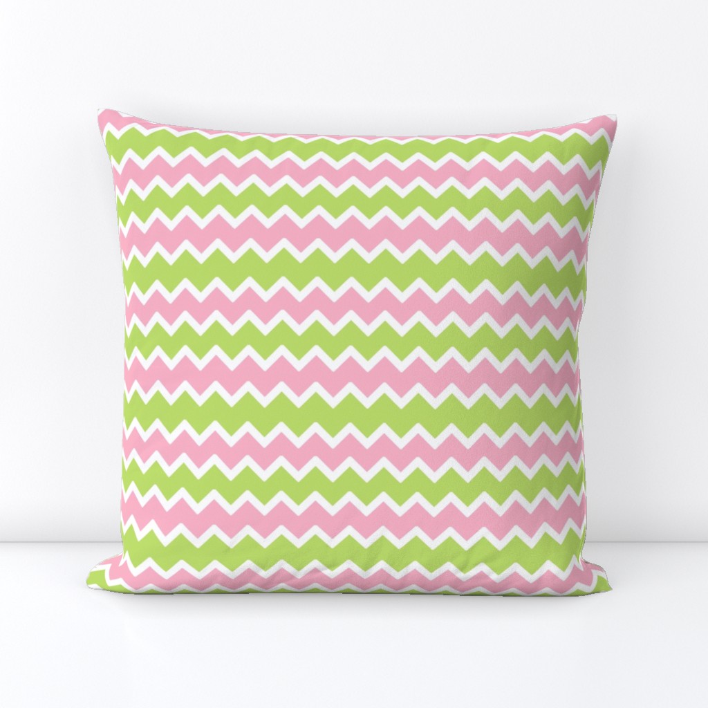 Pink Mint Green Chevron Baby Pastel