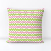 Pink Mint Green Chevron Baby Pastel