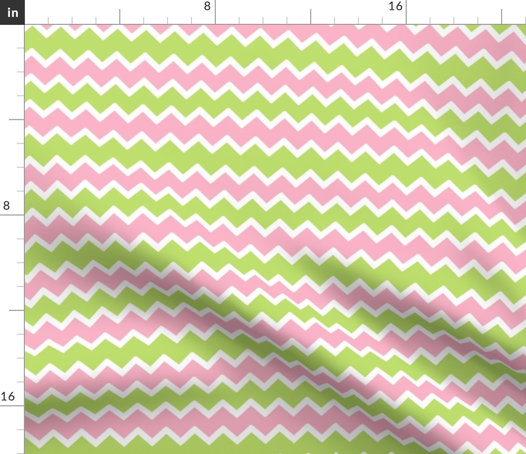 Pink Mint Green Chevron Baby Pastel