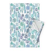 Blue Leaves Pattern, S