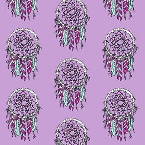 dreamcatcher // southwest baby pastel purple feathers