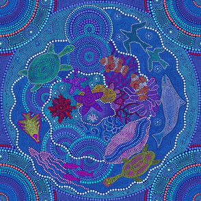 Dreaming the Great Barrier Reef - 18 inch