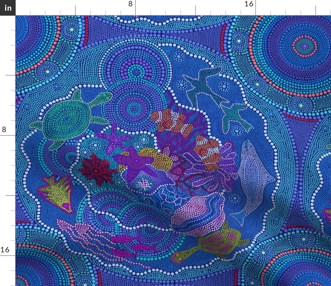 Dreaming the Great Barrier Reef - 18 inch