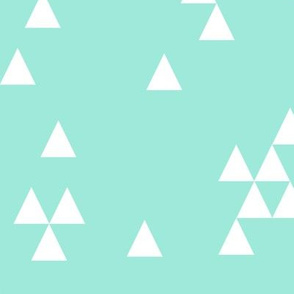 triangles // simple mint bright girly mint tri