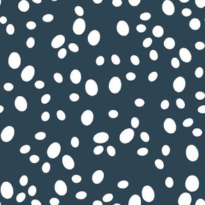 dots // blue gray dark blue spots dots safari tiger coordinate