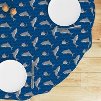 Cartoons sharks (Blue)