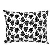 monstera // cheese plant tropical palm planter palm print kids black and white triangle trend