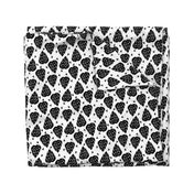 monstera // cheese plant tropical palm planter palm print kids black and white triangle trend