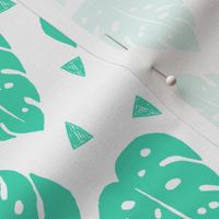 monstera // kids tropical summer palm print tropical trend