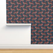 tiger // blue coral tiger safari print