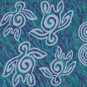 NEW-Spirit-of-the-Sea12x7inchFULLSIZE-SPIRALS-AND-SEATURTLES150-CALblgrey-mauveforestgreenbatik-FULLSIZE