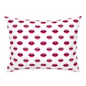 love lipstick pink and red lipstick lips valentines beauty makeup print 