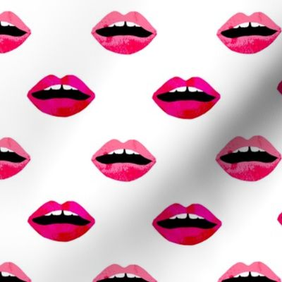 love lipstick pink and red lipstick lips valentines beauty makeup print 