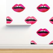 love lipstick pink and red lipstick lips valentines beauty makeup print 