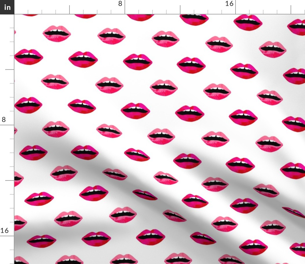 love lipstick pink and red lipstick lips valentines beauty makeup print 