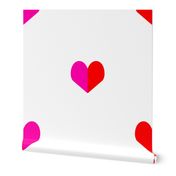 mini pink and red valentines heart for love girls