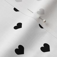 mini black and white heart simple minimal cool scandinavian illustration pattern