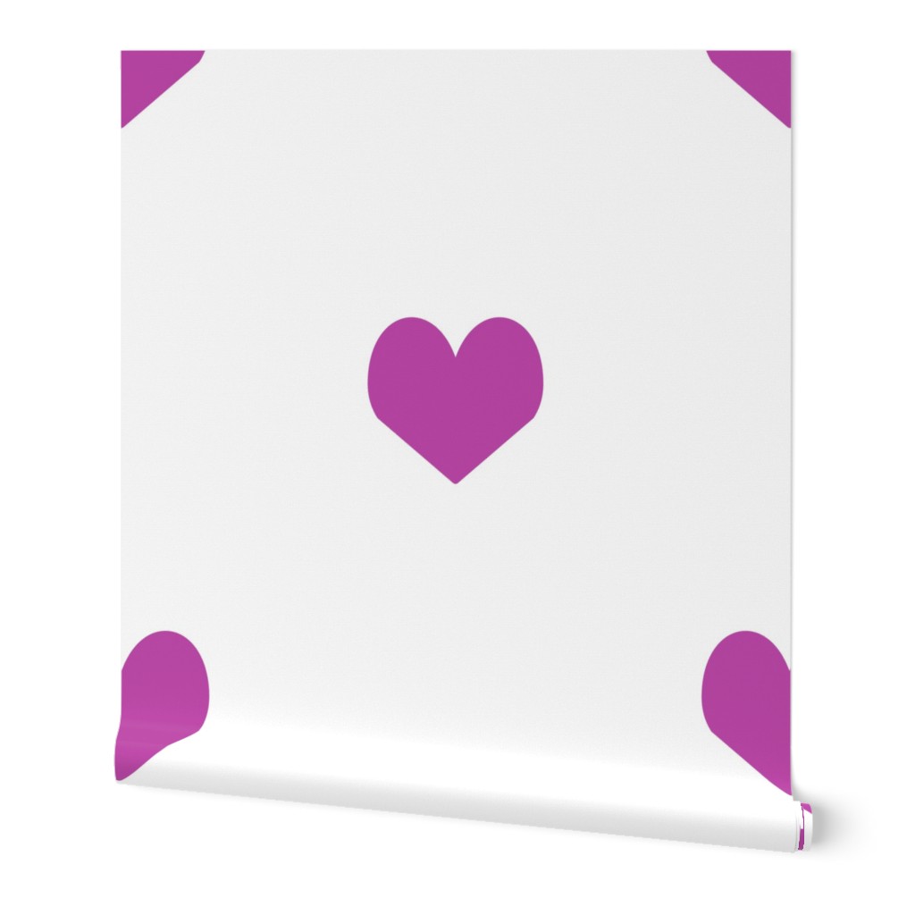 mini heart purple trendy valentines minimal simple design