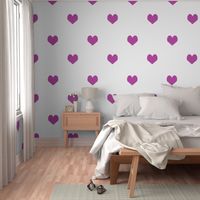 mini heart purple trendy valentines minimal simple design