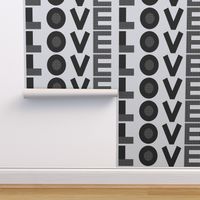 love black and white text valentines typography 