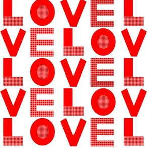 love typography red and white minimal kids leggings organic fabric
