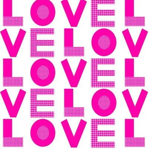 love magenta neon pink bright valentines typography letters