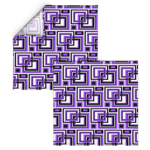 Purple Square Geometric Design