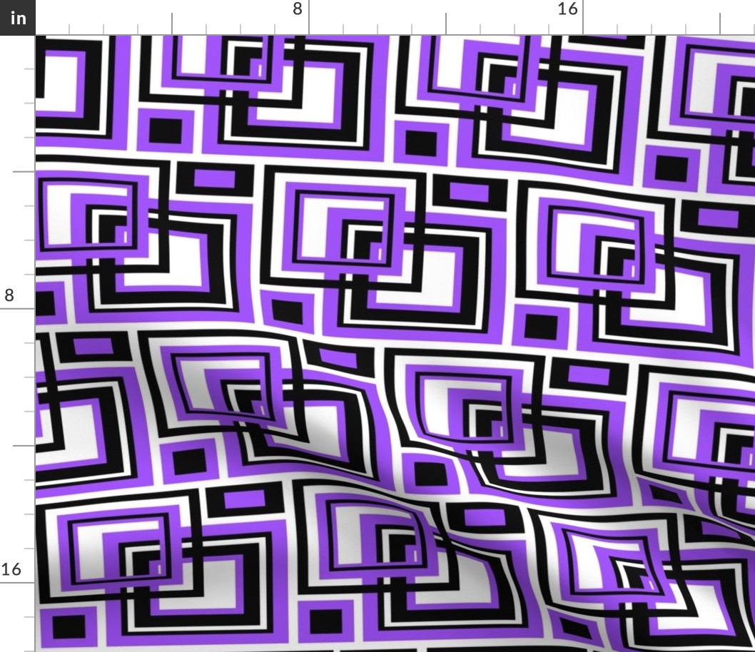 Purple Square Geometric Design