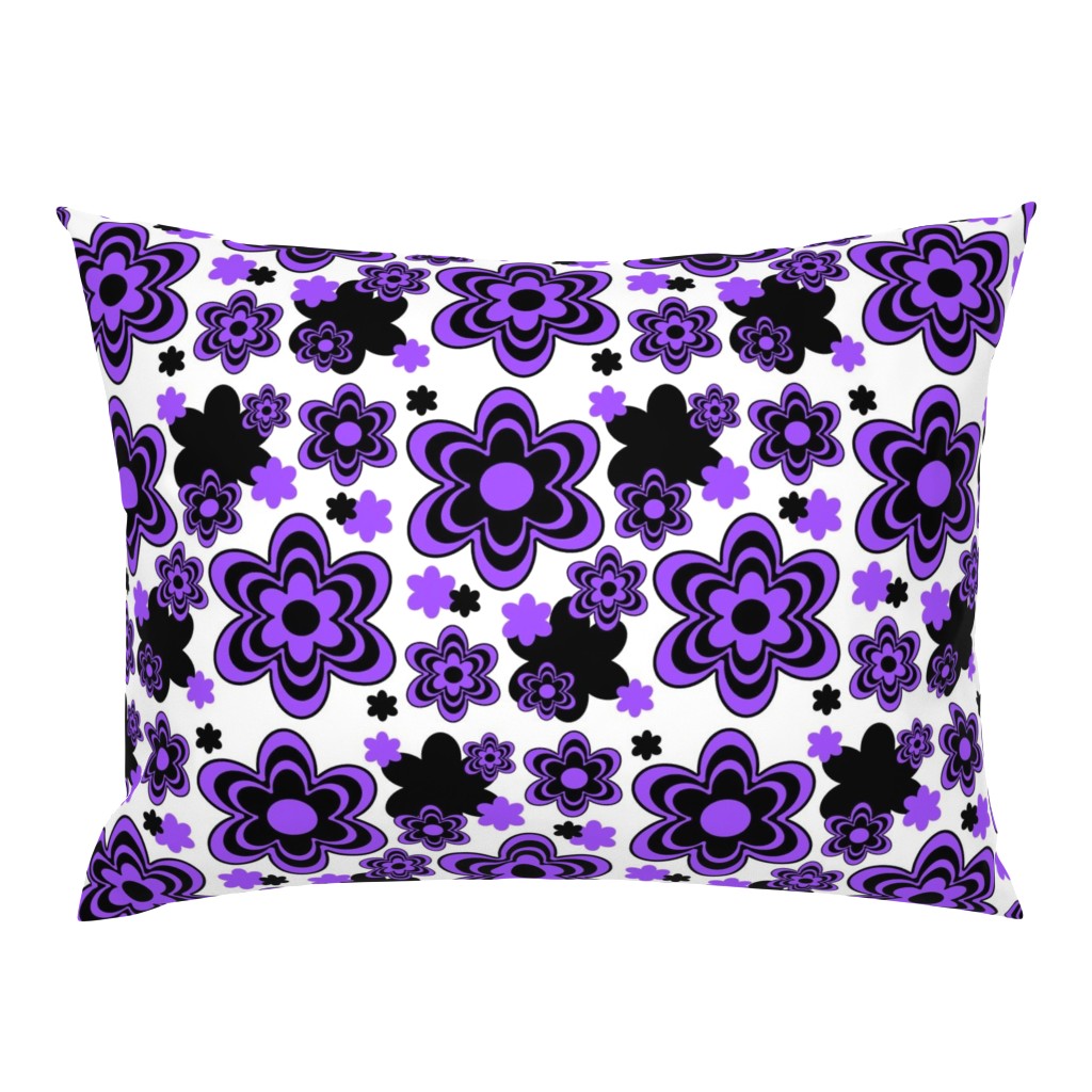 Purple Floral Flower Abstract Pattern