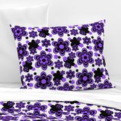 Purple Floral Flower Abstract Pattern