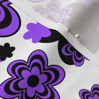 Purple Floral Flower Abstract Pattern