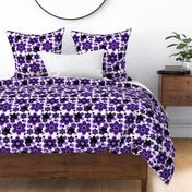 Purple Floral Flower Abstract Pattern