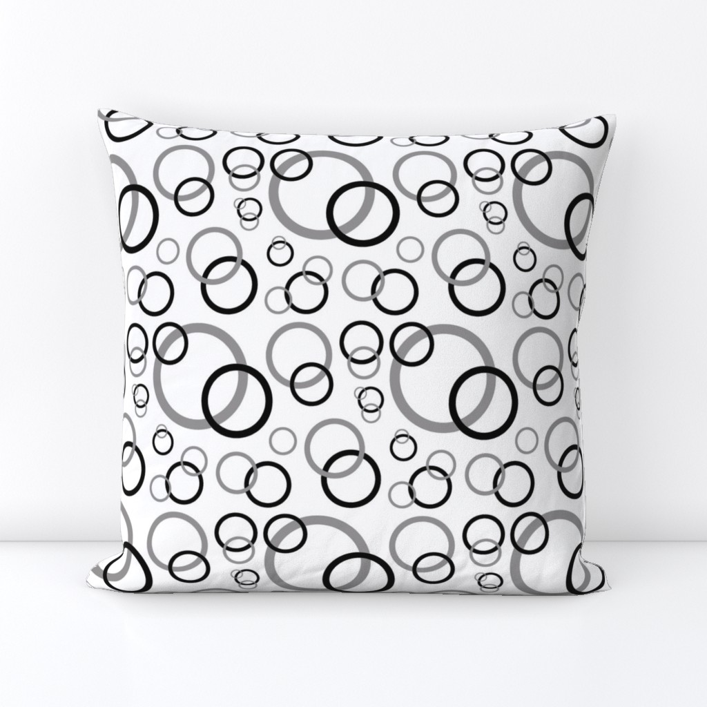 Black Grey Gray Geometric Circle