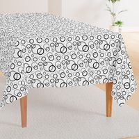 Black Grey Gray Geometric Circle