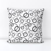 Black Grey Gray Geometric Circle