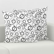 Black Grey Gray Geometric Circle