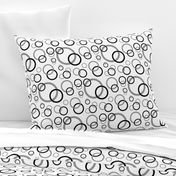 Black Grey Gray Geometric Circle