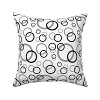 Black Grey Gray Geometric Circle