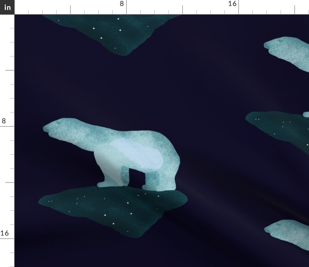 Polar Bears at night