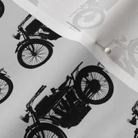 Antique Motorcycles on Grey