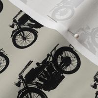 Antique Motorcycles on Taupe