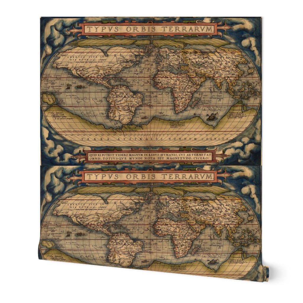 1564 World Map (27"W)