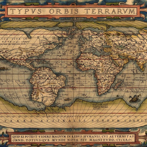 1564 World Map (27"W)