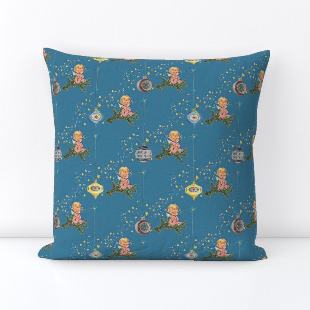 Angels and Ornaments - A retro Chritmas design