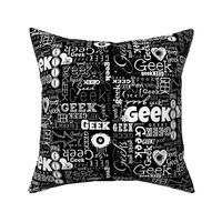 Geek Typography in Black