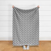 Small sitting Australian cattle dog - paw print gray