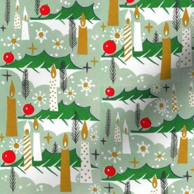 Mid Century Modern  Retro Christmas Design