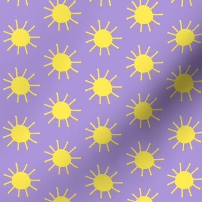 Suns in Yellow and Lavender